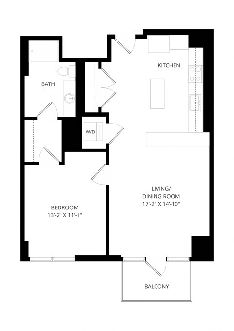 a floor plan of a house with an open floor plan